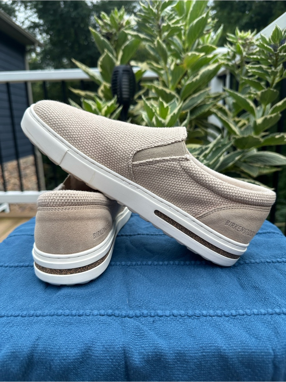 Birkenstock Women's Slip-On Loafers in Taupe